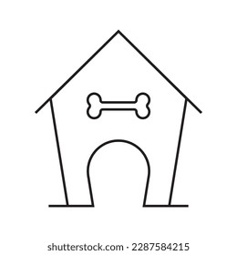Doghouse, Dog Kennel icon vector illustration symbol design