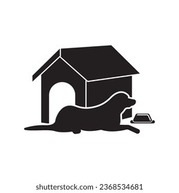 Doghouse, Dog Kennel icon vector illustration symbol design