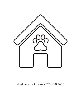 doghouse icon isolated on background