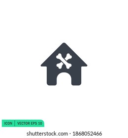 doghouse icon symbol illustration simple design element vector logo template