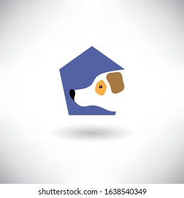 
Doghouse icon. Vector illustration on white background