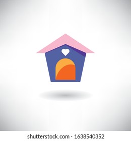 
Doghouse icon. Vector illustration on white background