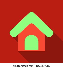 Doghouse icon. Vector illustration style Designed for web and software interfaces.