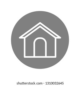 doghouse line icon