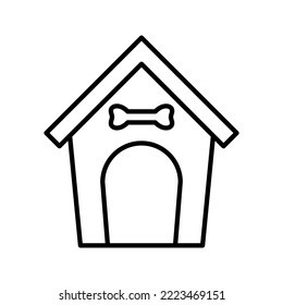 Doghouse, logo isolated icon color table