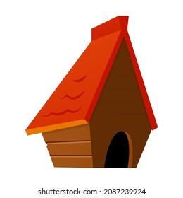 Doghouse - modern flat design single isolated object