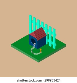 doghouse on white