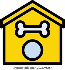 doghouse Vector illustration on a transparent background.Premium quality symmbols.Stroke vector icons for concept and graphic design.