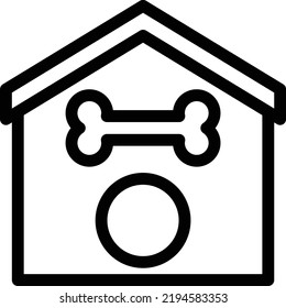 doghouse Vector illustration on a transparent background.Premium quality symmbols.Stroke vector icons for concept and graphic design.