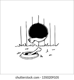 doghouse vector sketch