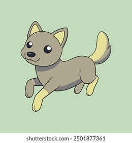 Dog-Jumping Vector Illustration: Energetic and Lively Canine Designs