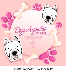 Dogo Argentino : Dog Breed Collection : Vector Illustration