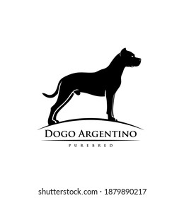 Dogo Argentino - Hunderasse - einzelne Vektorgrafik