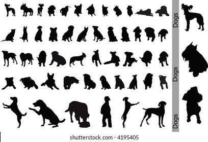 Dogs. 50 Silhouettes.