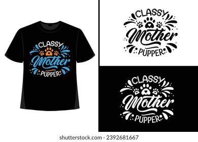 Dogs are beautiful. Hand drawn typography poster. T-shirt print design. Inspirational vector typography.
