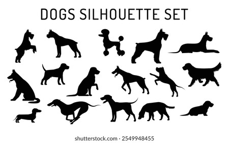 perros Black Silhouette Set pro