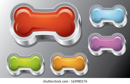 Dog's Bone Button Web Element