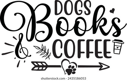 Dogs Books  Coffee Dog design