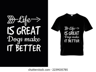 Dogs Books And Coffee - Dog T-shirt And SVG Design.
