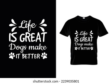 Dogs Books And Coffee - Dog T-shirt And SVG Design.