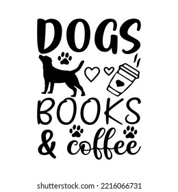 Dogs Books SVG T-shirt Design svg