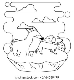 Dogs cartoonsdesign vector illustrator vector illustrator