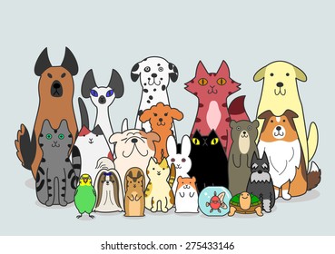 dogs, cats and small animals group