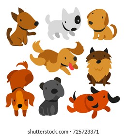 diseño de carácter de perros