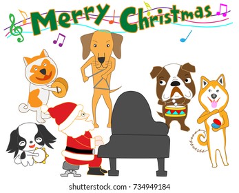 Dog's Christmas concert.