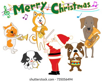 Dog's Christmas concert.