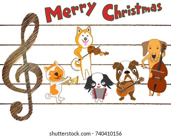 Dog's Christmas concert.