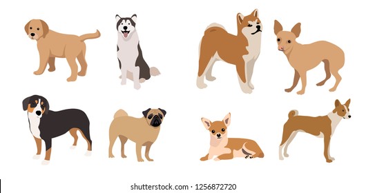 200,192 Dog flat illustration Images, Stock Photos & Vectors | Shutterstock