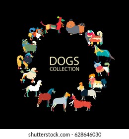 Dogs collection, sketch for your design