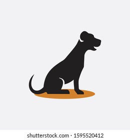 Dogs collection. Vector illustration of funny cartoon different breeds dogs in trendy flat style. Isolated on black.