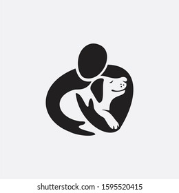 Dogs collection. Vector illustration of funny cartoon different breeds dogs in trendy flat style. Isolated on black.