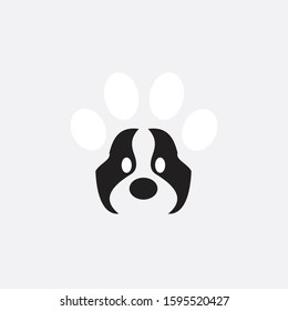 Dogs collection. Vector illustration of funny cartoon different breeds dogs in trendy flat style. Isolated on black.