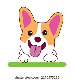 Dogs collection. Vector illustration of funny cartoon different breeds dogs in trendy flat style. Isolated on white.