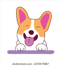 Dogs collection. Vector illustration of funny cartoon different breeds dogs in trendy flat style. Isolated on white.