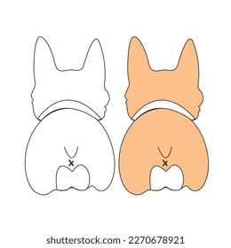 Colección de perros. Ilustración vectorial de divertidas caricaturas de diferentes razas perros de estilo moderno y plano. Aislado en blanco.