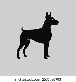 Dogs collection. Vector illustration of funny cartoon different breeds dogs in trendy flat style. Isolated on white.