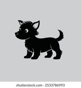 Dogs collection. Vector illustration of funny cartoon different breeds dogs in trendy flat style. Isolated on white.