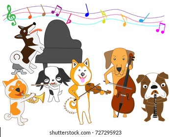 A dog's concert.