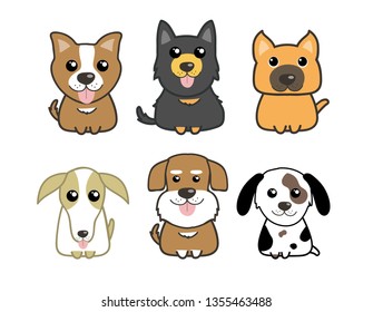 dogs cute set