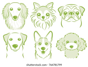 Dog's face illustration
