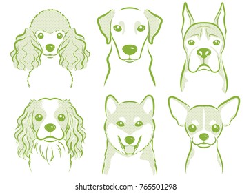 Dog's face illustration