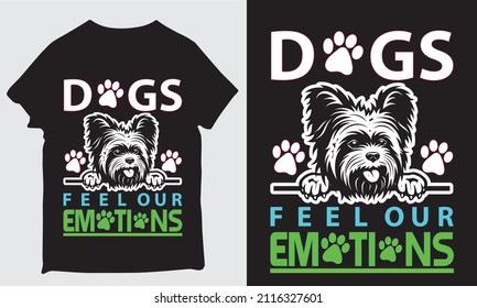 los perros sienten nuestras emociones diseño de camisetas