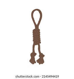 Dogs goods and supplies. Pets furniture, toys. Puppies accessories, stuff. Training post. Flat vector illustration isolated on white background