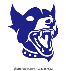 dog's head animals vector logo