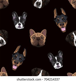dogs head pattern