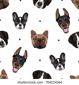 dogs head pattern